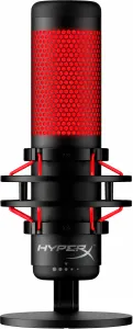 HyperX QuadCast - USB Microphone (Black-Red) - Red Lighting