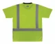 Cylinda GloWear 8286BK Class 2 Essential Hi-Vis T-Shirt with Black Bottom, 5X-Large, Lime