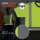 Cylinda GloWear 8286BK Class 2 Essential Hi-Vis T-Shirt with Black Bottom, 5X-Large, Lime #5