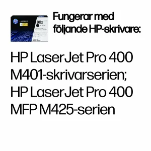 HP 80X High Yield Black Original LaserJet Toner Cartridge