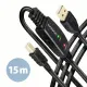 Axagon ADR-215B USB 2.0 A-M -> B-M active connecting/repeater cable 15m