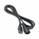 Akyga AK PC di 03 A verlaengerungs Stromkabel, 1,8 m per PC, stampante, Schermi NERO