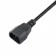 Akyga AK PC di 03 A verlaengerungs Stromkabel, 1,8 m per PC, stampante, Schermi NERO #2