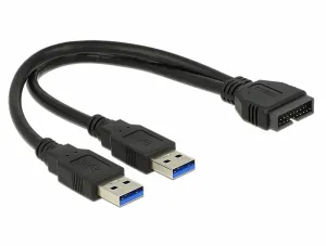 DeLOCK 0.25m USB3.0/2xUSB3.0