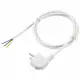Conrad SY-6408152 Strom Netzkabel Weiß 1.50 m