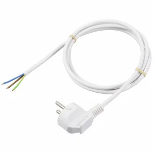 Conrad SY-6408152 Strom Netzkabel Weiß 1.50 m