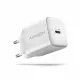 Axagon ACU-PD20W wall charger 1x QC3.0/AFC/FCP/PD type-C 20W white