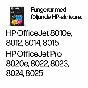 HP 912 4-Pack CMYK(4) Original Ink Cartridge Combo