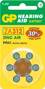 GP Batteries Hearing Aid ZA312