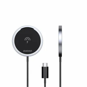 DUDAO Kit 15W Magnetic Wireless Charger Qi and 20W AC MagSafe Compatible White