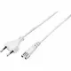 Conrad SY-5044218 Strom Netzkabel Weiß 5.00 m