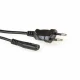 ACT Powercord Euro male - C7 female black 1.5 m