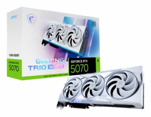 MSI GAMING GeForce RTX 5070 12G GAMING TRIO OC WHITE