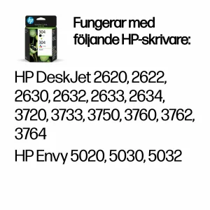 HP 304 2-pack Black/Tri-color Original Ink Cartridges