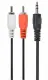 Gembird 0.2m, 3.5mm/2xRCA, M/M