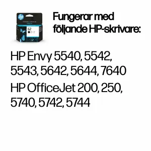 HP 62 Black Original Ink Cartridge