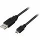 Deltaco USB 2.0 Cable A/micro B, 1m