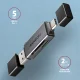 Axagon CRE-DAC USB-C+ USB-A 5 Gbps MINI card reader 2-slot & lun SD/microSD #2