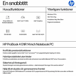 HP ProBook 4 PB4G1iR14 5-120U 14 16GB/512 PC NX
