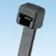 Panduit Cable Tie, 3.9"L (99mm), Miniature, Heat Stabilized, Black, 100pc