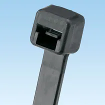 Panduit Cable Tie, 3.9"L (99mm), Miniature, Heat Stabilized, Black, 100pc
