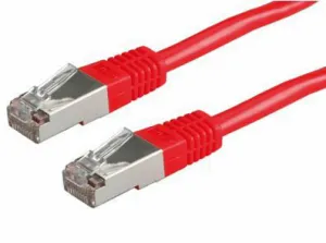 ROLINE S/FTP (PiMF) Patch Cord Cat.6, red 5.0m
