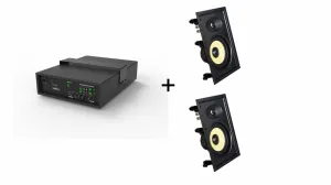 Vivolink Audiopack Subwoofer + 2 x premium in-wall speakers (Limited Bundle Pack Offer)