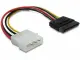 DeLOCK Cable Power SATA HDD > 4pin male - straight