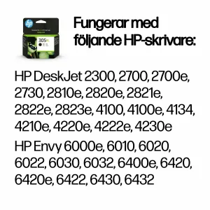 HP 305XL High Yield Black Original Ink Cartridge