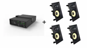 Vivolink Audiopack Subwoofer + 4 x premium in-wall speakers - (Limited Bundle Pack Offer)