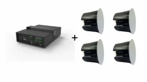 Vivolink Audiopack Subwoofer 6.5 + 4 x premium 40W ceiling speakers (Limited Bundle Pack Offer)