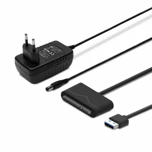 Savio AK-39 USB 3.0 - SATA III adapter for 3.5/2.5" drives with power supply - Adapter - Digital/Daten