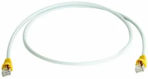 Telegärtner Patch cable S-FTP Cat.7, 10,0 m, cable boot yellow, LSZH grey, Cross-Over