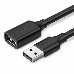 Ugreen USB A To Female Extension Cable Black 1M