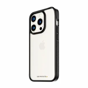 PanzerGlass ClearCase Transparent w. Black Frame & D3O iPhone 15 Pro