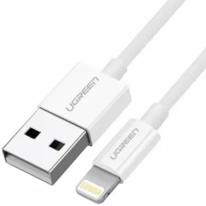 Ugreen cable USB 2.0 A lightning 2m, 5V/2.4A iPhone 7 / 7plus / 6S/ 6 / 6 Plus, iPhone 5s/5c/5, iPad Mini/Mini 2, iPad