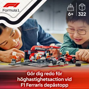 LEGO City F1 Pit Stop & Pit Crew with Ferrari Car