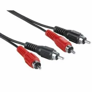 Hama Audio Cable 2 RCA Male Plugs - 2 RCA Male Plugs, 1.5 m