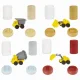 MGA Entertainment Wonder Factory Never Dry Sand Construction Trucks - Light Brown + Dump Truck #4
