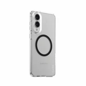 PanzerGlass CARE by PanzerGlass Urban Combat Case Transparent w. Black Qi Compatible Samsung S25 Edge