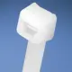 Panduit Cable Tie, 8.0"L (203mm), Miniature, Nylon, Natural, 100pc