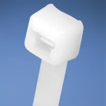 Panduit Cable Tie, 8.0"L (203mm), Miniature, Nylon, Natural, 100pc
