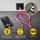 Intenso Handykette als Lade- + Datenkabel USB-C bis 1,65m neon pink #4