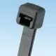 Panduit Cable Tie, 5.6"L (142mm), Miniature, Weather Resistant, Black, 100pc