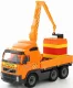 Polesie Volvo PowerTruck truck with crane arm + Construction set SuperMix-30 on pallet (tray) #1