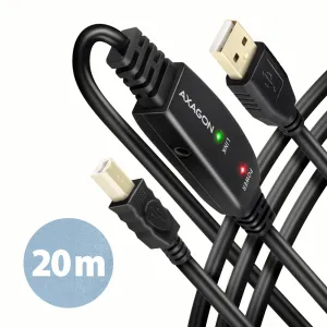 Axagon ADR-220B USB 2.0 A-M -> B-M active connecting/repeater cable 20m