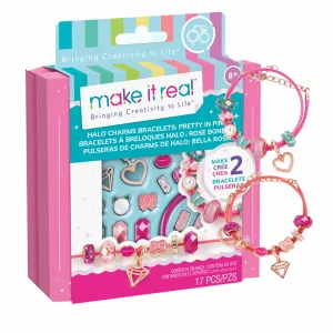 Make it Real Halo Charms Bracelets: Pretty In Pink