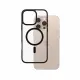 PanzerGlass HardCase Transparent w. Black MagSafe & Frame iPhone 16 Pro Max