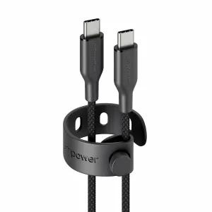 PanzerGlass empower by PanzerGlass Racing 60W USB-C to USB-C Cable USB 2.0 2M Space Black