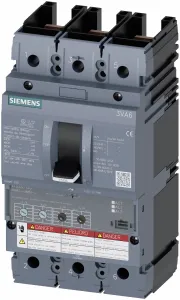 Siemens 3VA6115-6HM31-2AA0 Leistungsschalter 1 St. Einstellbereich (Strom): 60 - 150 A Schaltspannung (max.): 600 V/AC (B x H x T) 105 x 198 x 86 mm